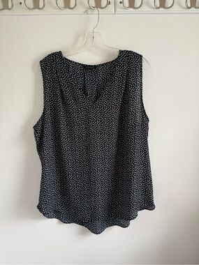 Banana Republic Navy Sleeveless Dot Print Camisole